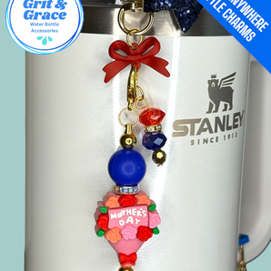 Hang Anywhere Retro Bouquet Bottle Charm