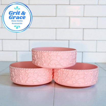 Heart Scroll Petal Pink Shorty Boot