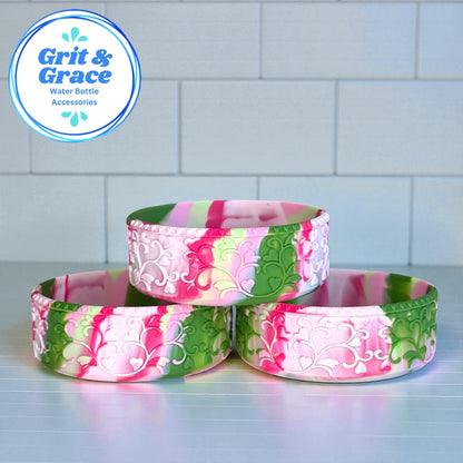 Heart Scroll Berry Blossom Swirl Shorty Boot