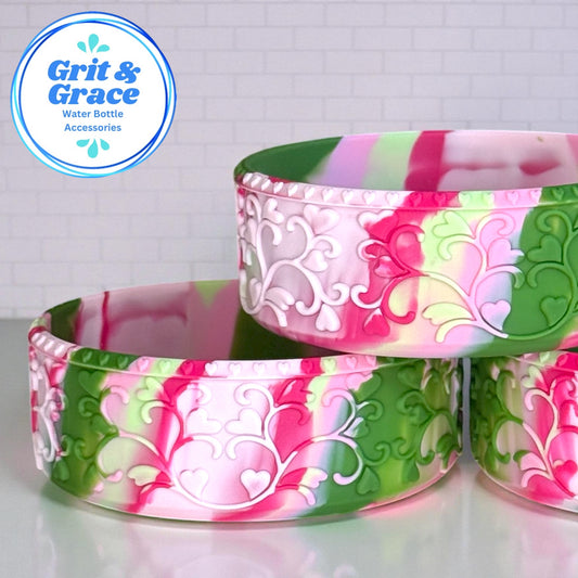 Heart Scroll Berry Blossom Swirl Shorty Boot