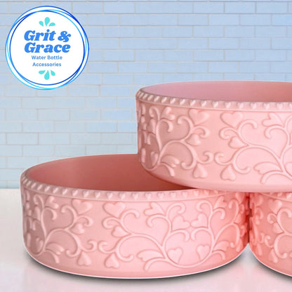 Heart Scroll Petal Pink Shorty Boot