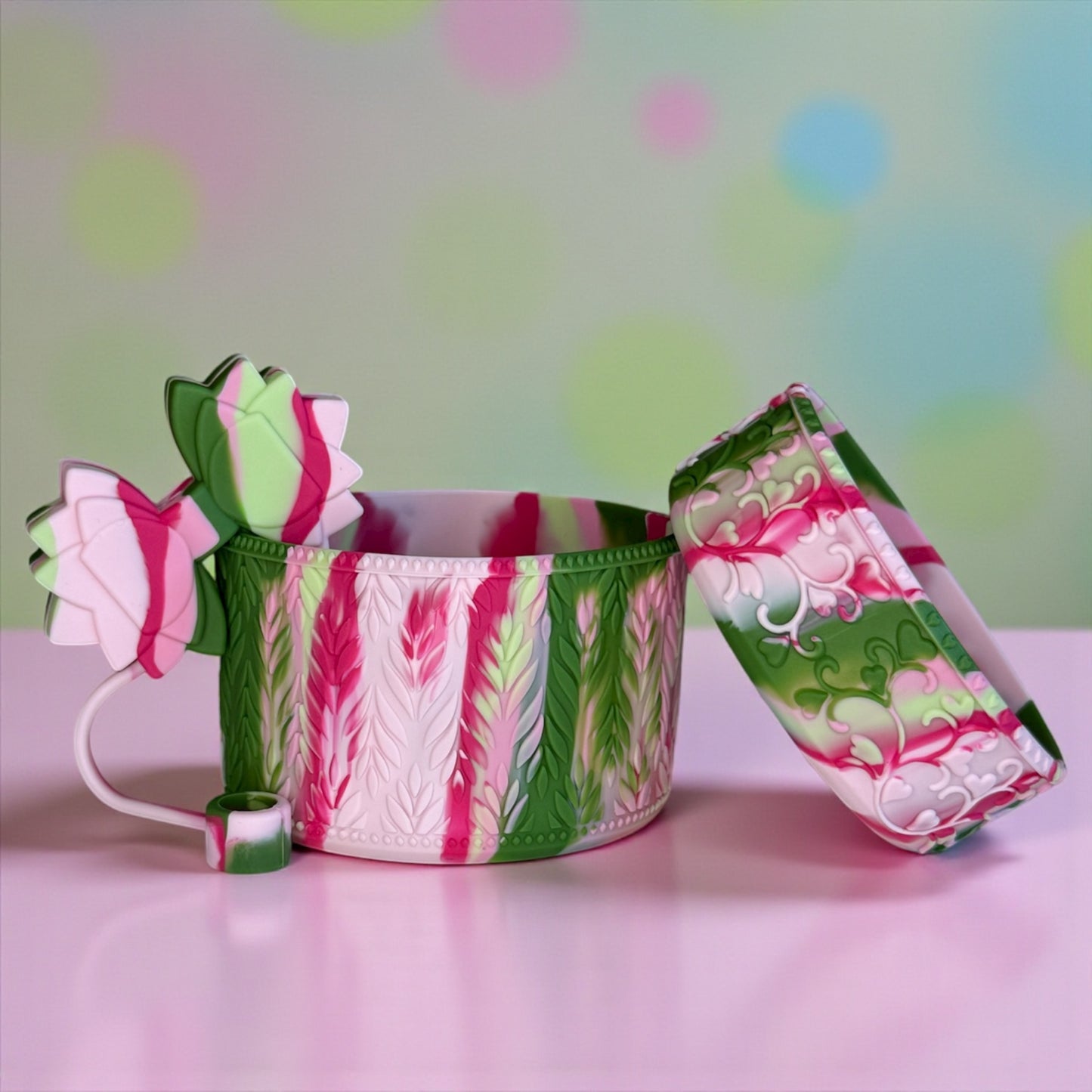 Heart Scroll Berry Blossom Swirl Shorty Boot