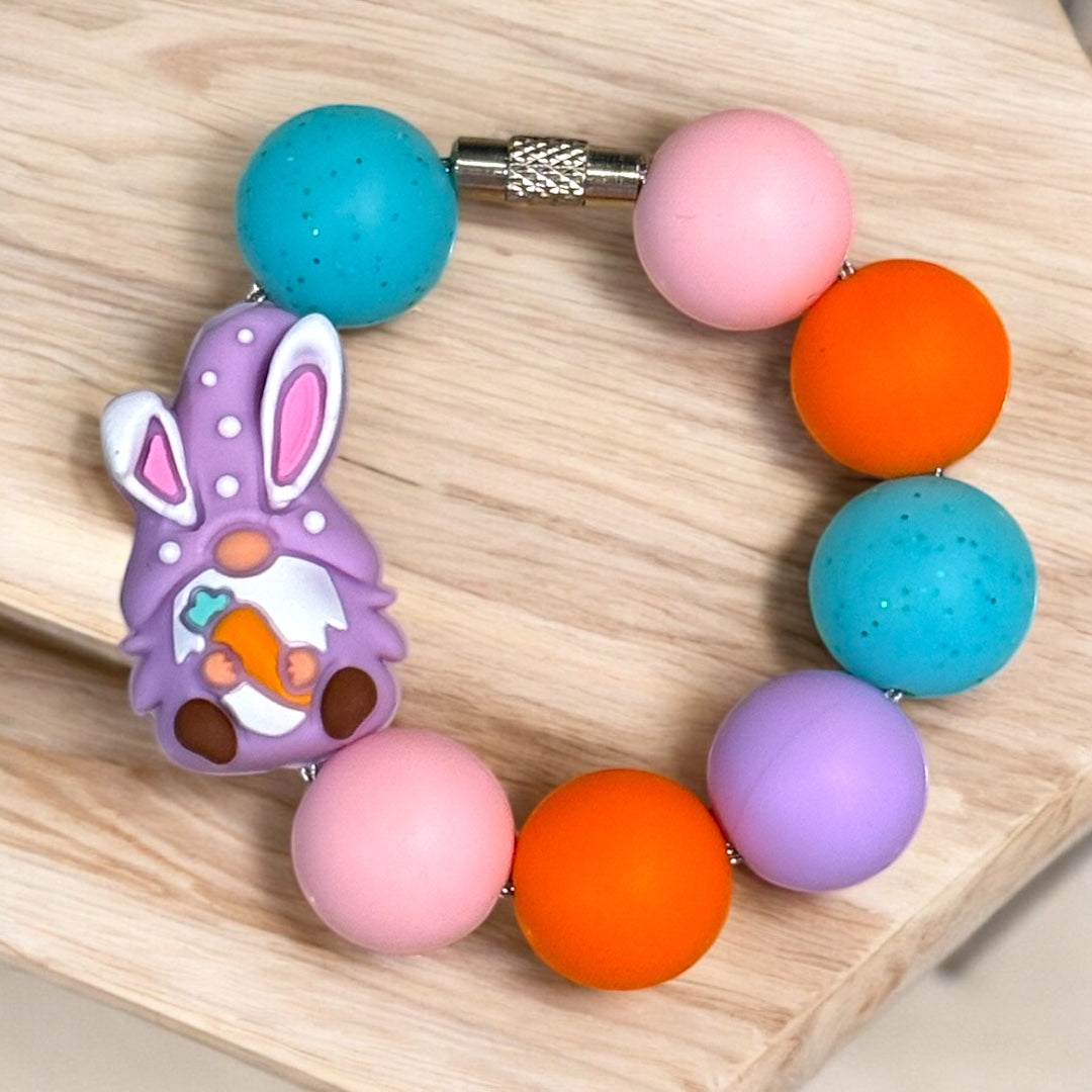 Lilac Easter Gnome Handle Bracelet