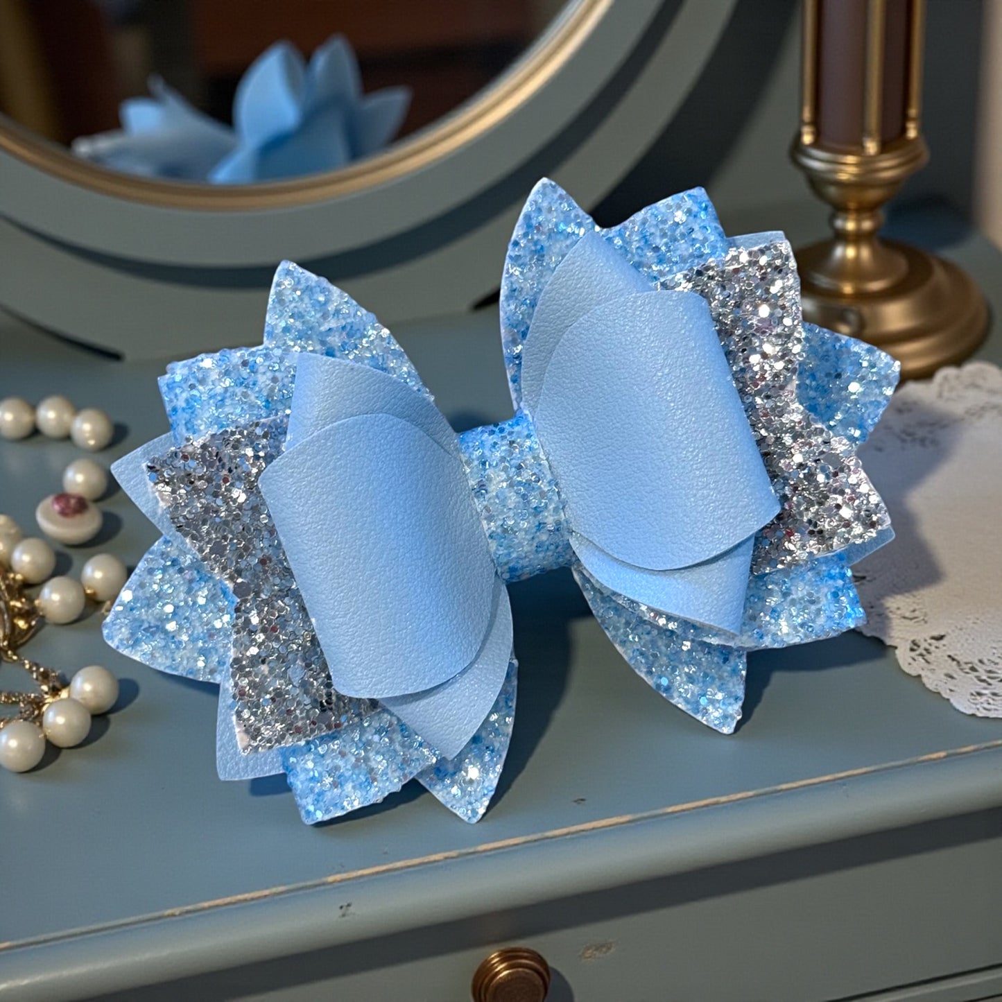 Toscana Toile Alpine Blue Bow