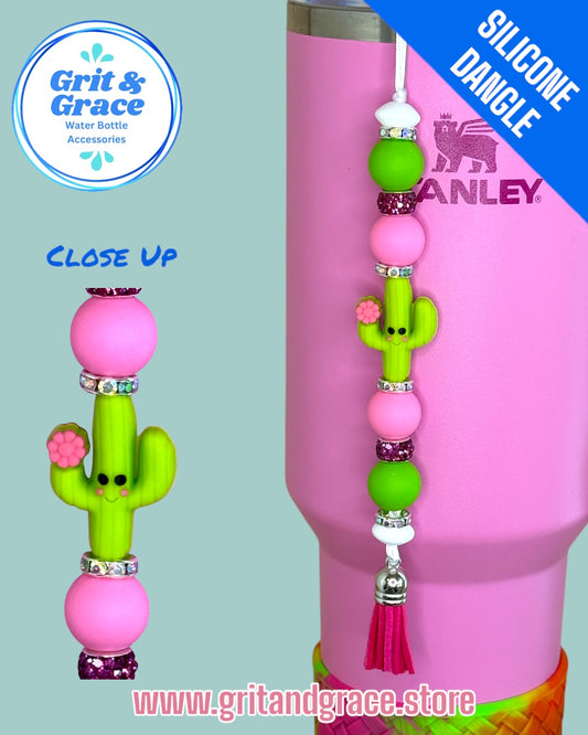 Cactus Blossom Silicone Dangle