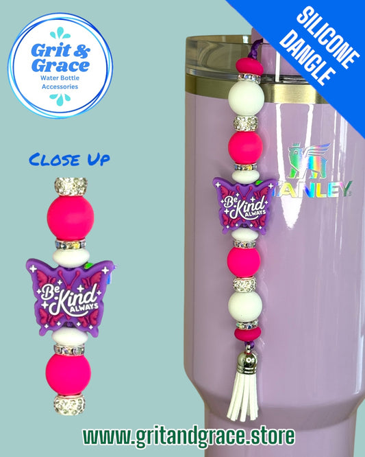 Be Kind Butterfly Silicone Dangle