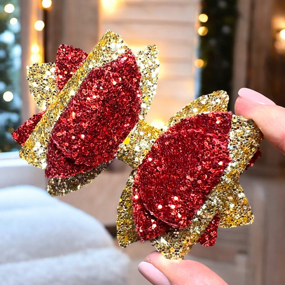 Pre Order Scarlet Glitter Bow