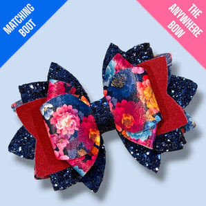 The Anywhere Bow -Fall Zinnias