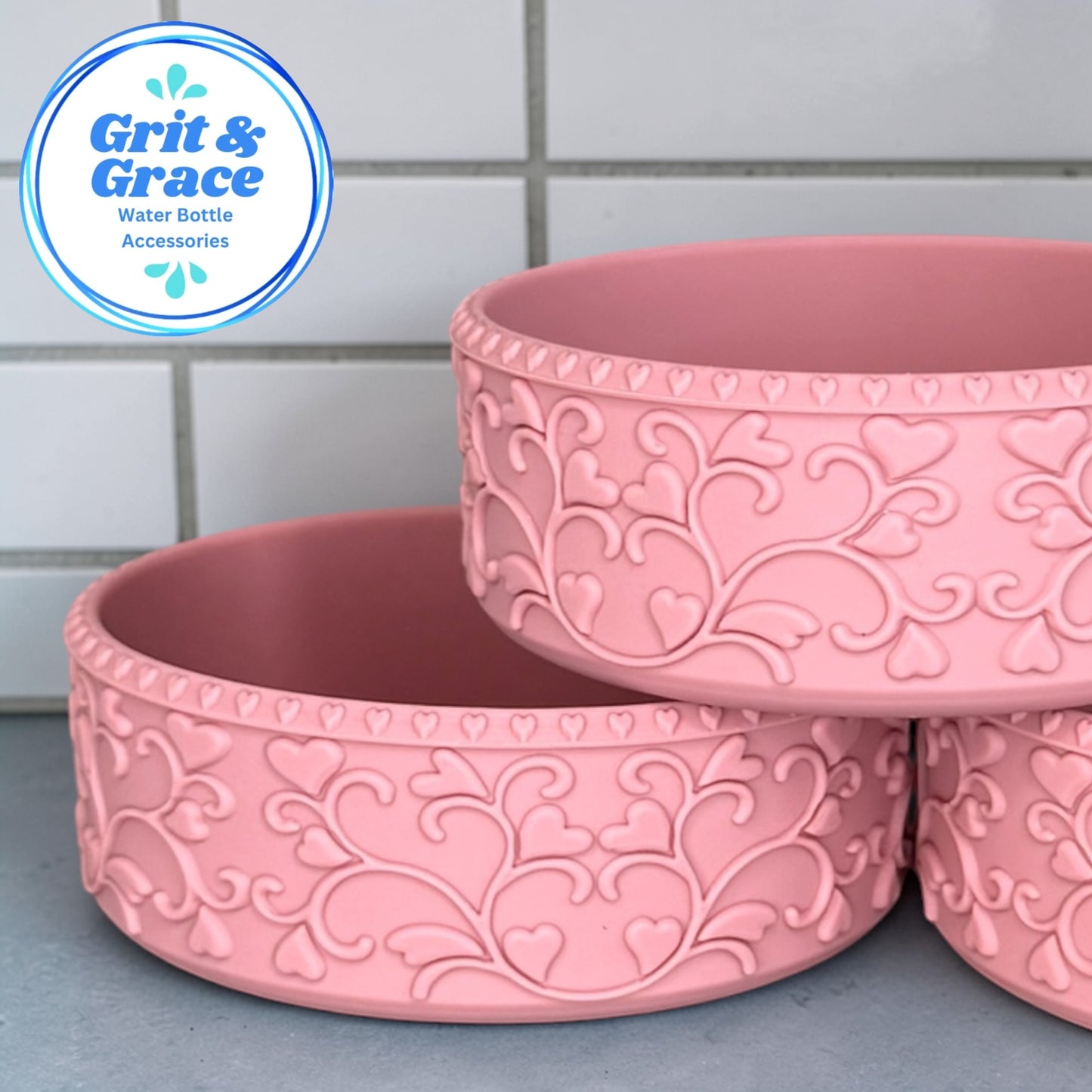 Heart Scroll Mauve Pink Shorty Boot