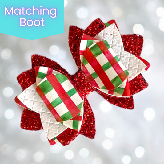 Christmas Plaid Bow