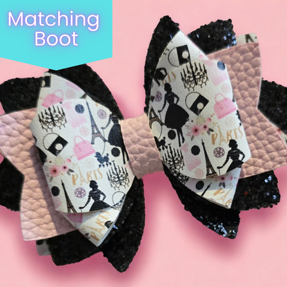 Paris Print Bow