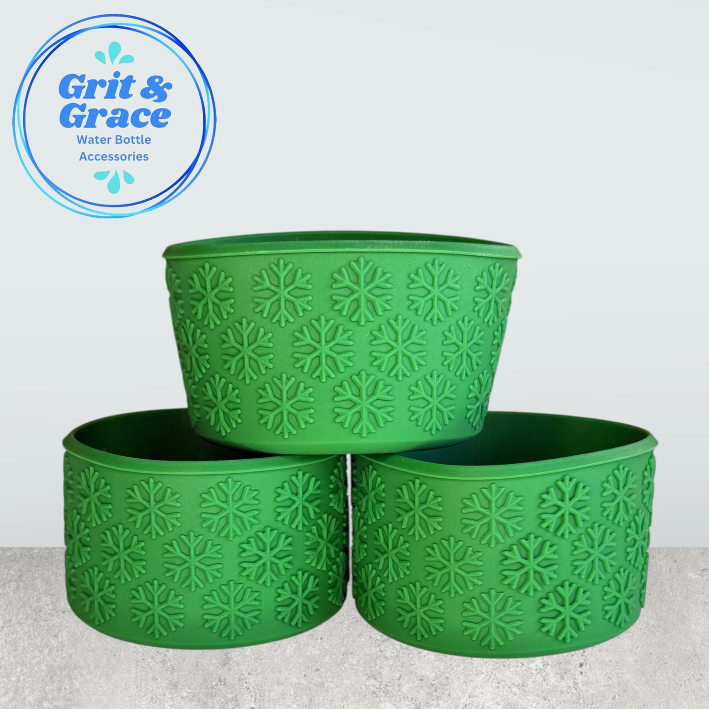 Snowflake Textured Green Boot