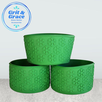 Snowflake Textured Green Boot