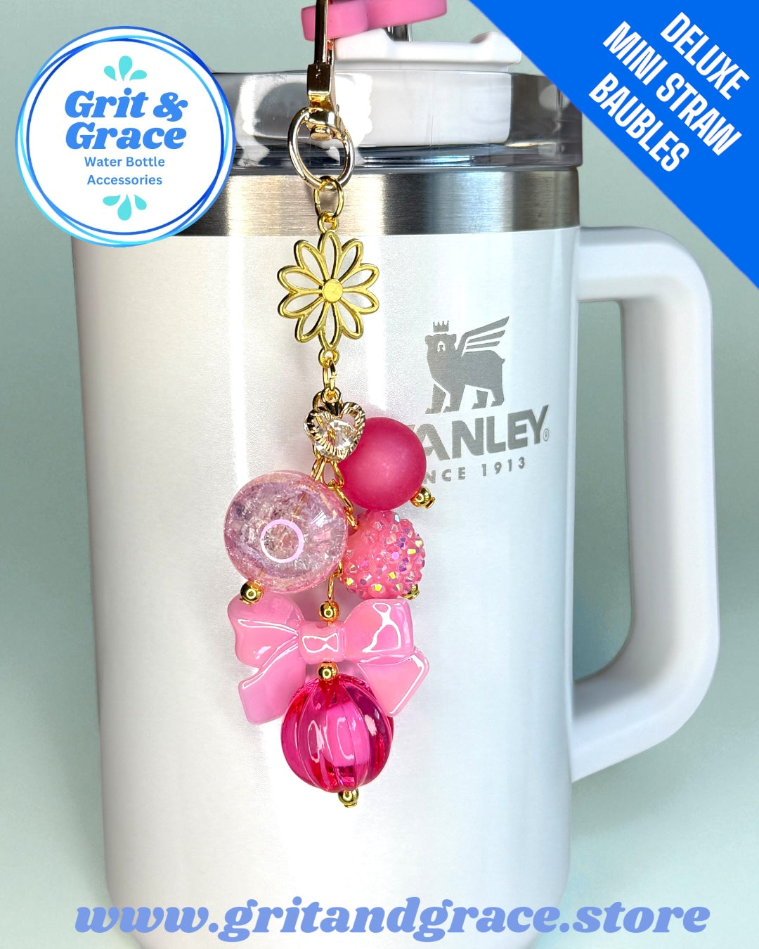 Deluxe Light Pink Bow Mini Bauble