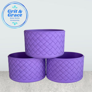 Basketweave Wisteria Purple Boot