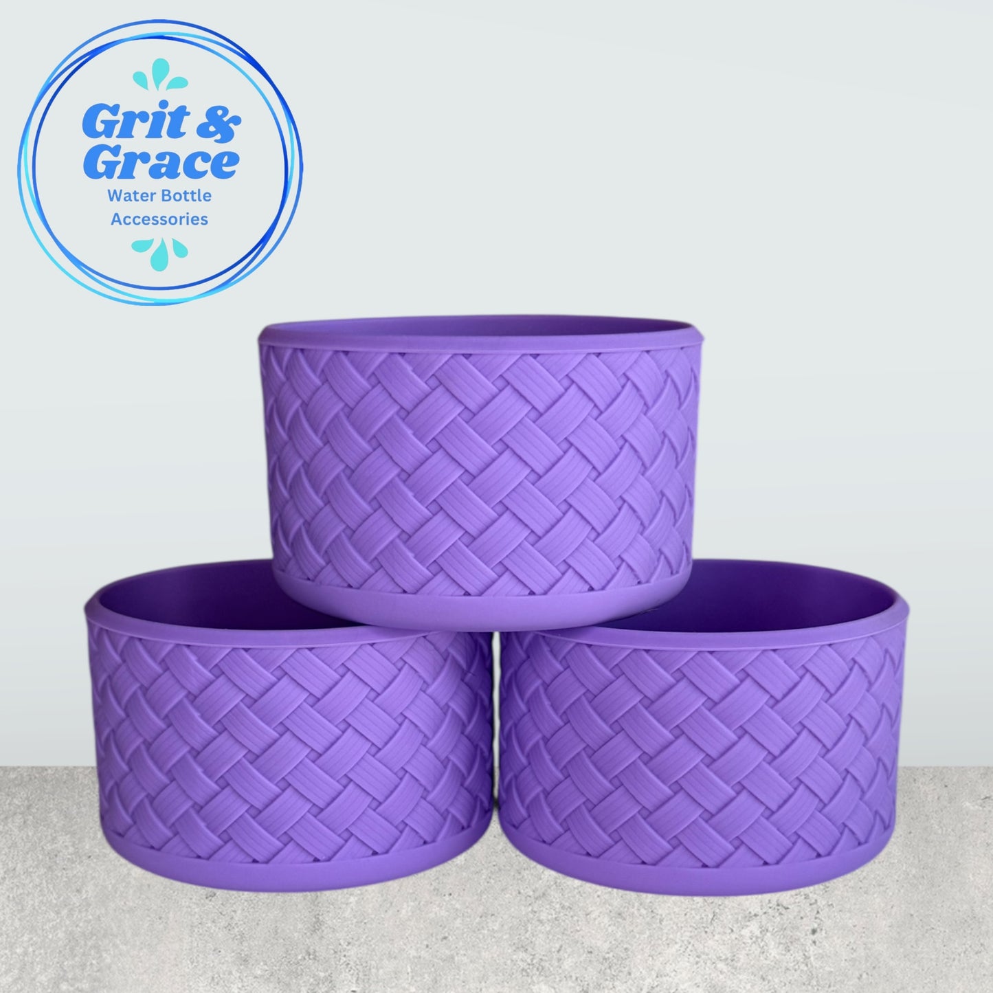 Basketweave Wisteria Purple Boot