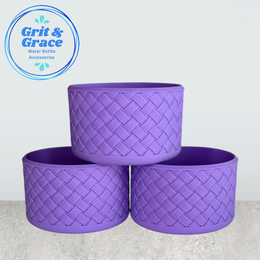 Basketweave Wisteria Purple Boot