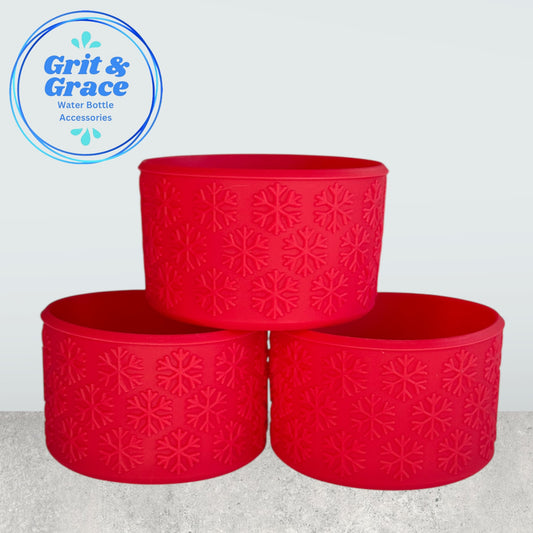 Snowflake Textured Red Boot