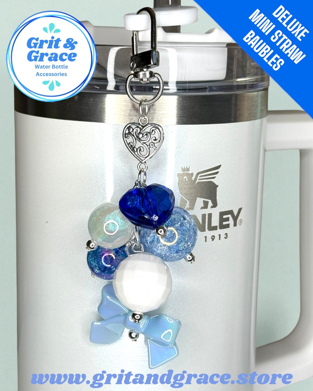 Deluxe Coquette Bow Winter Mini Bauble