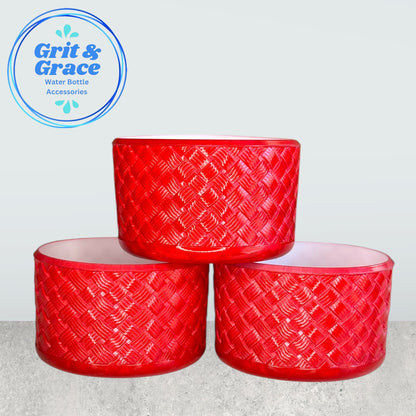 Basketweave Red Prism Boot