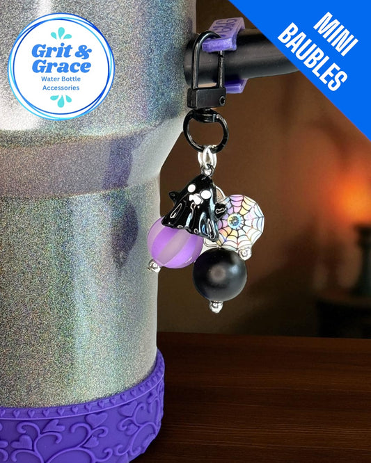 Spellcast Black Ghost Mini Straw Bauble
