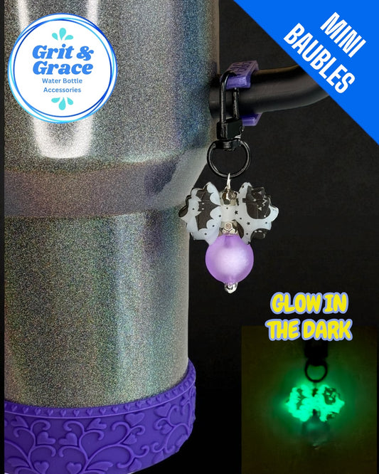 Gracie Mini Bauble - Glow Frosted Purple