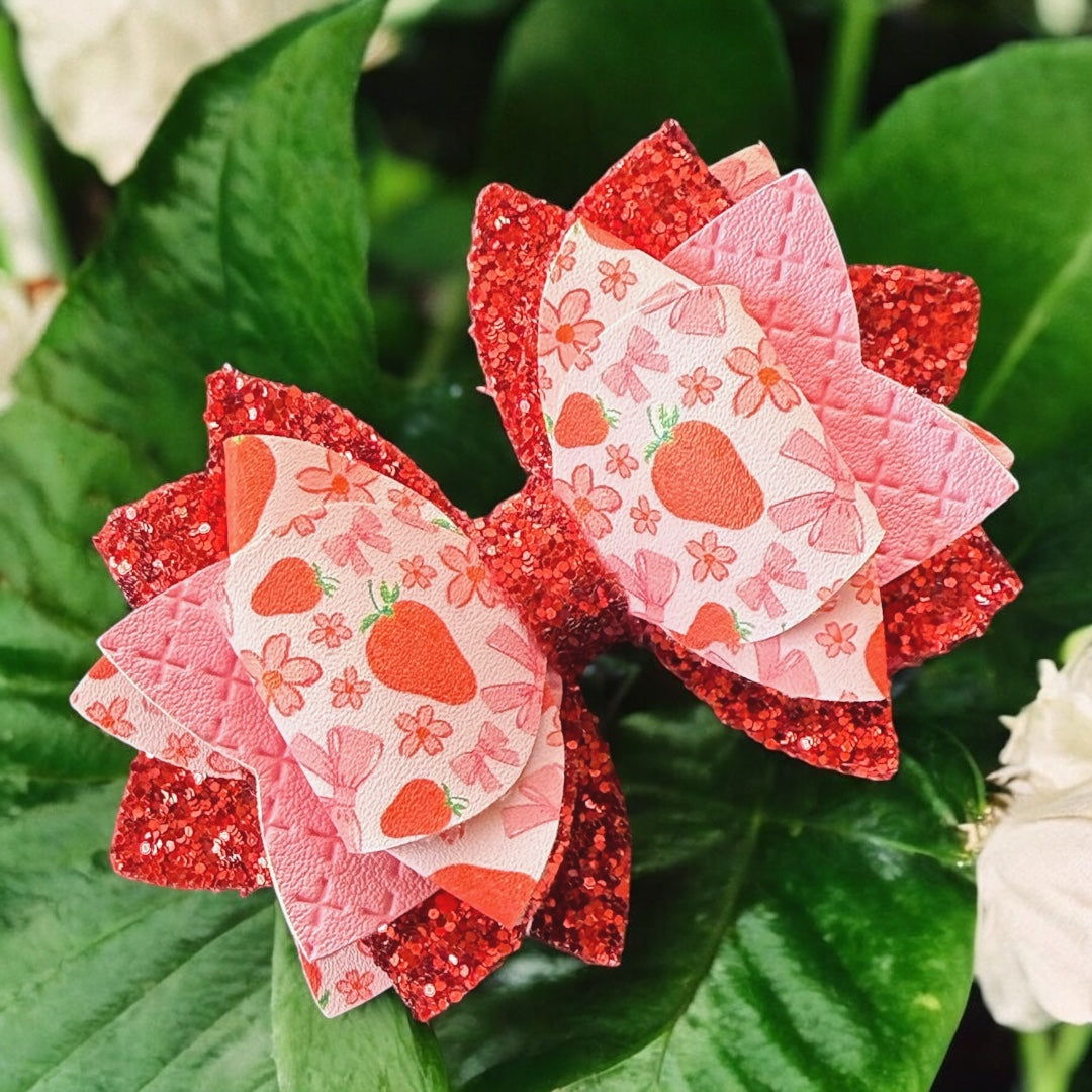 Spring Strawberry Bow