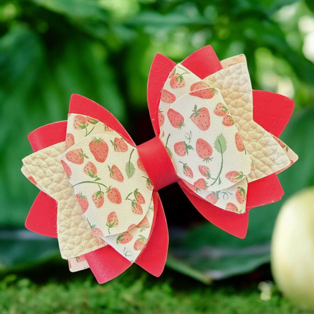 Sweet Strawberries Bow