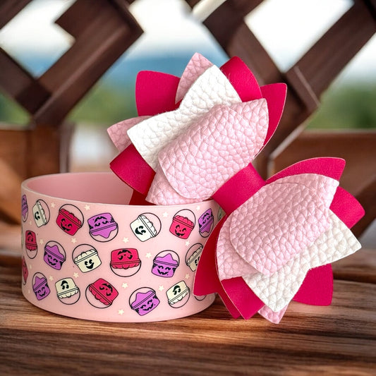 Pink Colorblock Bow