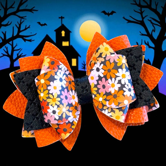 Frightful Flowers Bow