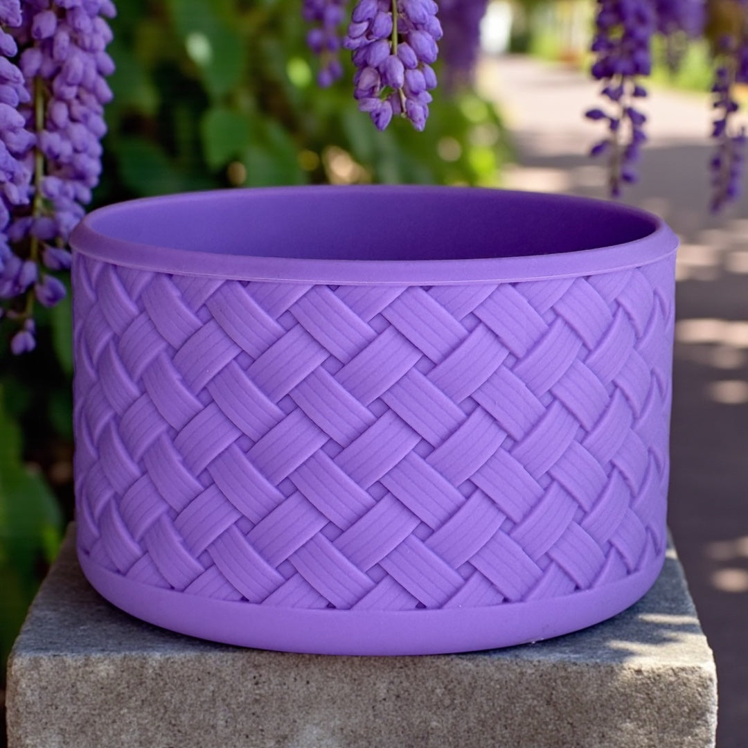 Basketweave Wisteria Purple Boot