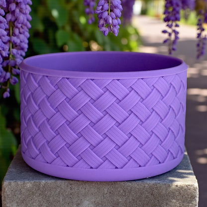 Basketweave Wisteria Purple Boot