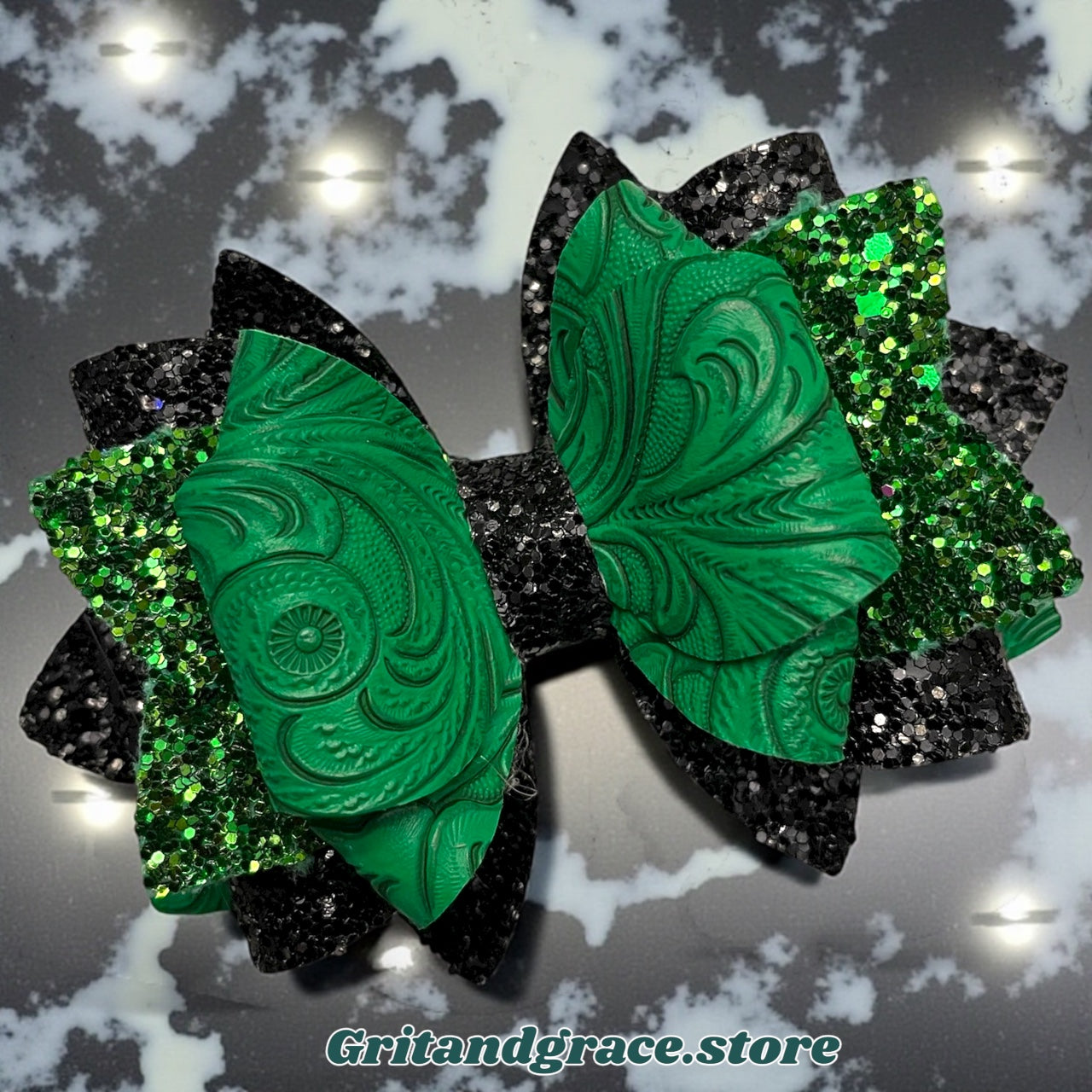 PREORDER Elphaba For Good Embossed Swirl Bow