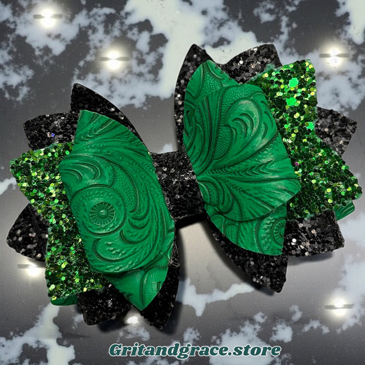 PREORDER Elphaba For Good Embossed Swirl Bow
