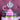 Pink Witch Crown Straw Topper