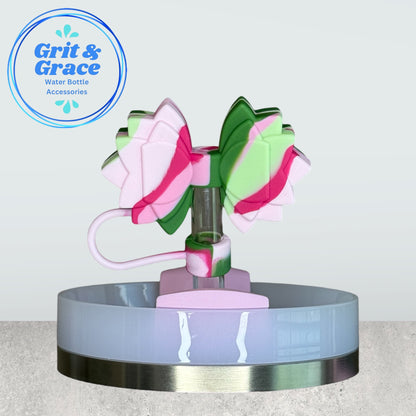 Gracie Berry Blossom Swirl Straw Topper