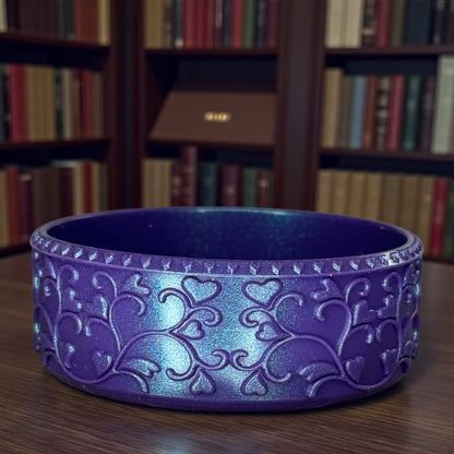 Heart Scroll Concord Grape Chameleon Shorty Boot