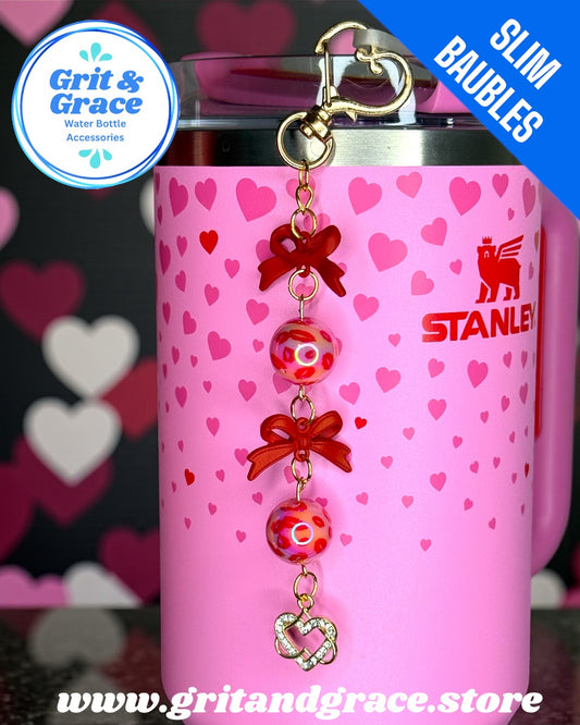 Slim Red & Pink Lips Mini Bauble