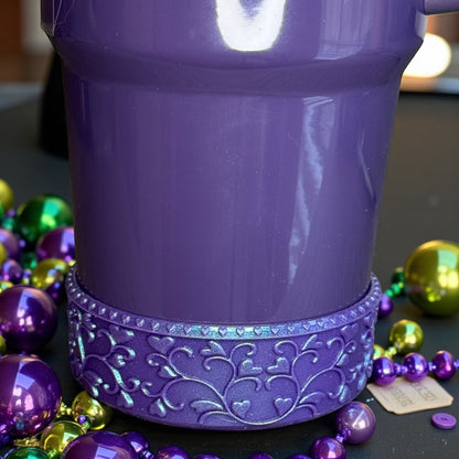 Heart Scroll Concord Grape Chameleon Shorty Boot