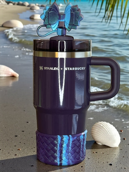 Gracie Deep Ocean Swirl Straw Topper