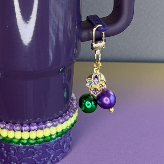 Fleur De Lis Mardi Gras Mini Bauble