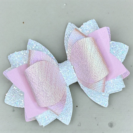 Pink Blush Iridescent Bow