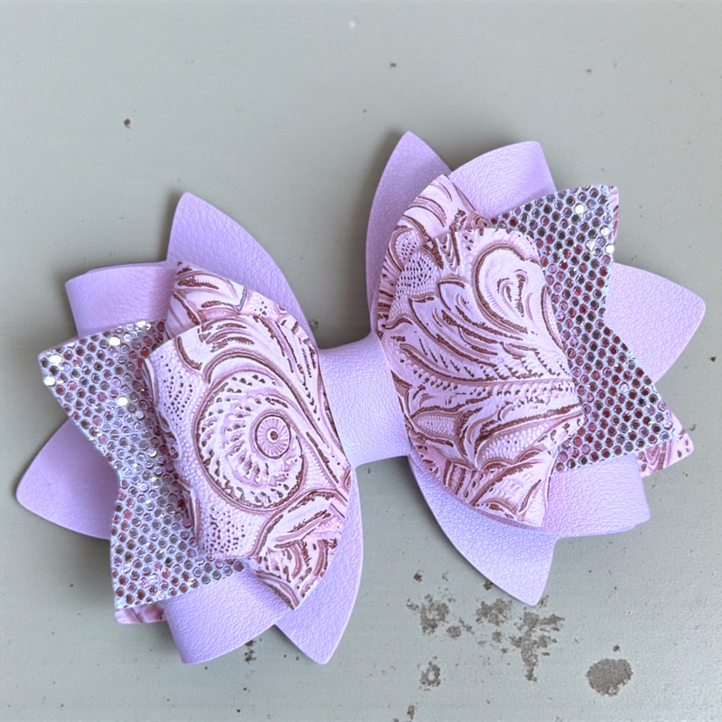 Pink Paisley Bow