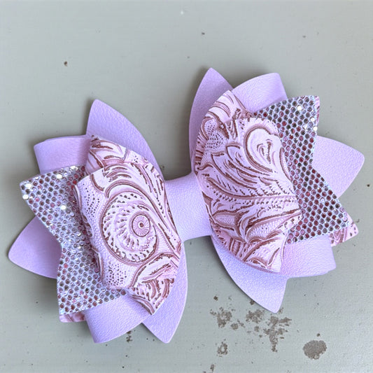 Pink Paisley Bow