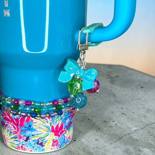 Island Bloom Mini Straw Bauble