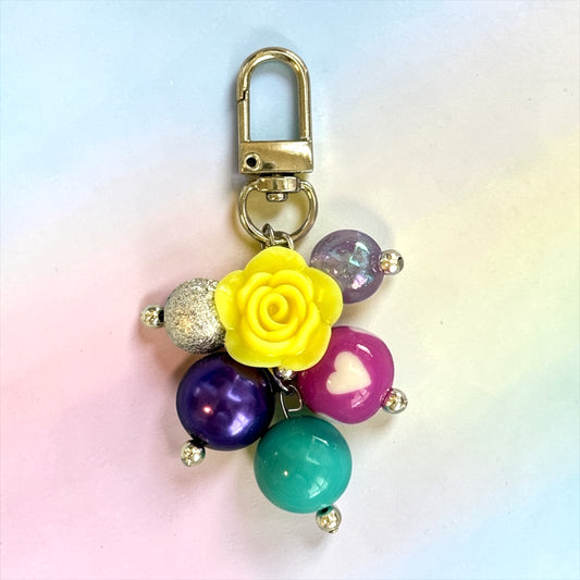 Yellow Rose Mini Straw Bauble