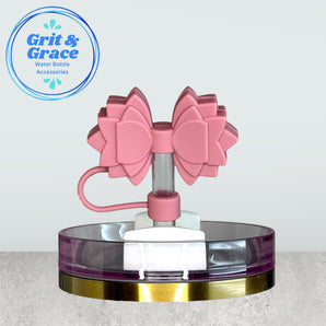 Gracie Mauve Pink Straw Topper