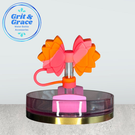 Gracie Sunset Sorbet Straw Topper