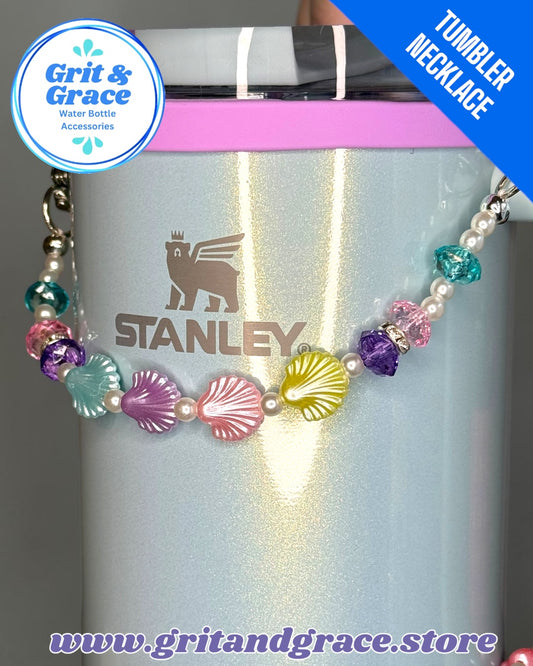 Tumbler Necklace Jewelry - Coquette Shells