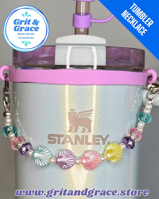 Tumbler Necklace Jewelry - Coquette Shells